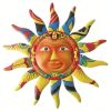1pc, Creative Metal Sun Wall Decor, Metal Wall Art Decorative Pendant (13''), Celebration Decor