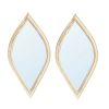 Decorative Mirror for Wall Decor, 2 Pieces Wall Accent, 6.5x13"