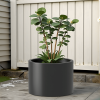Heavy Duty Corten Steel Round Raised Garden Bed Kit – 15.5" Dia. x 20" H. – Pre-Rusted Metal Planter Box for Vegetables, Flowers