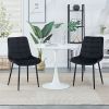 Dining Chair 2PCS(BLACK), Modern style, New technology, Suitable for restaurants, cafes, taverns, offices, living rooms