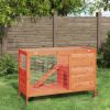 Rabbit Hutch Brown Solid pine wood Standard Durable