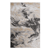 LOOM & LUXE Collection 5X7 Grey /Abstract Non-Shedding Living Room Bedroom Dining Home Office Stylish and Stain Resistant Area Rug