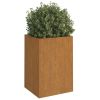 Planter Regular metal color, rust develops over time Corten steel