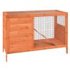 Rabbit Hutch Brown Solid pine wood Standard Durable