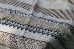 Hand Block Print Cotton Throw Blanket | Soft And Cozy Throw Blanket | Unique Throw Blanket