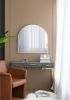 33" x 31" Arched Decorative Accent Mirror with Iron Gold Frame, Wall Deor for Bathroom, Bedroom, Entryway, Mantel