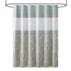 Printed and Embroidered Shower Curtain