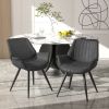 Leather Fabric upholstered Armchair Armchair Living Room Chair Lounge Chair for Home Kitchen Office Cafe