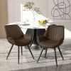 Leather Fabric upholstered Armchair Armchair Living Room Chair Lounge Chair for Home Kitchen Office Cafe