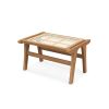Indoor Wooden Footstool for Living Room Usage