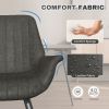 Leather Fabric upholstered Armchair Armchair Living Room Chair Lounge Chair for Home Kitchen Office Cafe