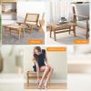 Indoor Wooden Footstool for Living Room Usage