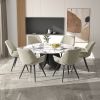 Leather Fabric upholstered Armchair Armchair Living Room Chair Lounge Chair for Home Kitchen Office Cafe