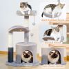 Cat Tree with Natural Sisal Rope Cat Toys for Indoor
